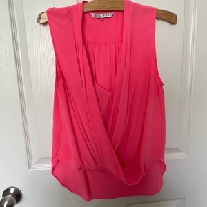 Hot pink sleeveless top